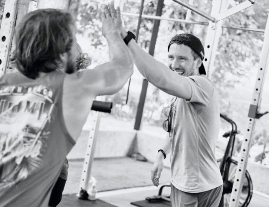 Alex Fischer beim Personal Training.